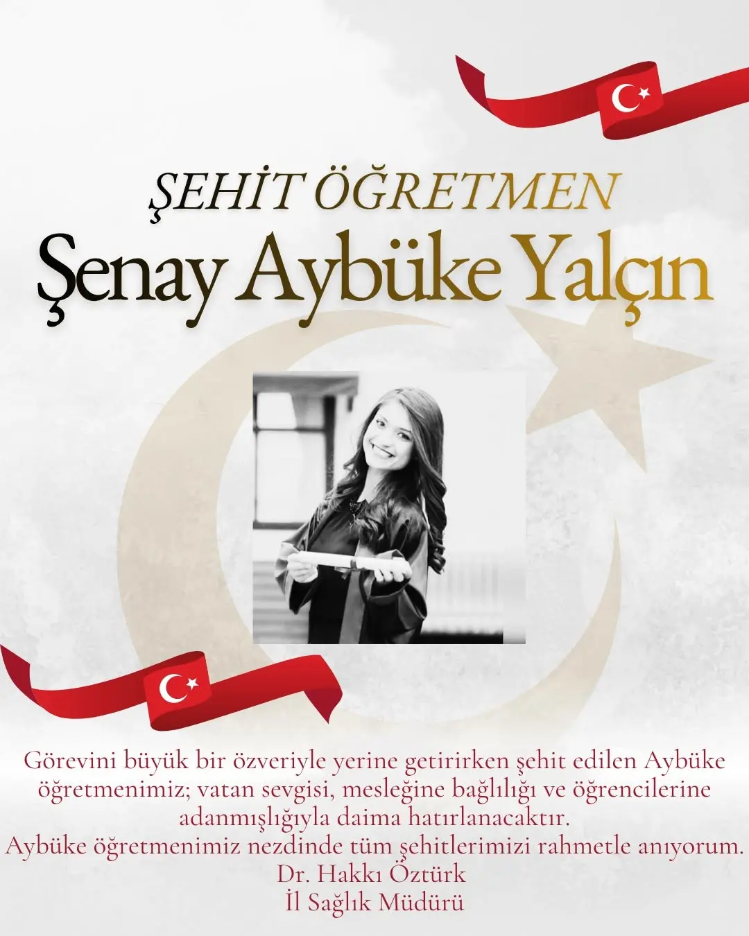 Aybüke Öğretmenimizin Vatan Sevgisi ve Özverisi Unutulmayacak