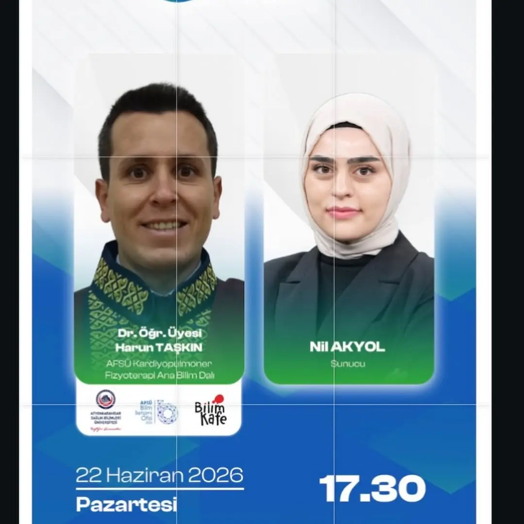 AFSÜ Fizyoterapi Ana Bilim Dalı Öğretim Üyesi Dr.Öğr Üyesi Harun TAŞKIN TV3'te Konuk Olacak