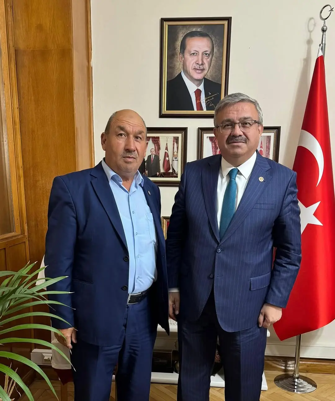Ak Parti Milletvekili İbrahim Yurdunuseven, Seydiler Belediye Başkanı Adem Tokdemir'i TBMM'de Misafir Etti