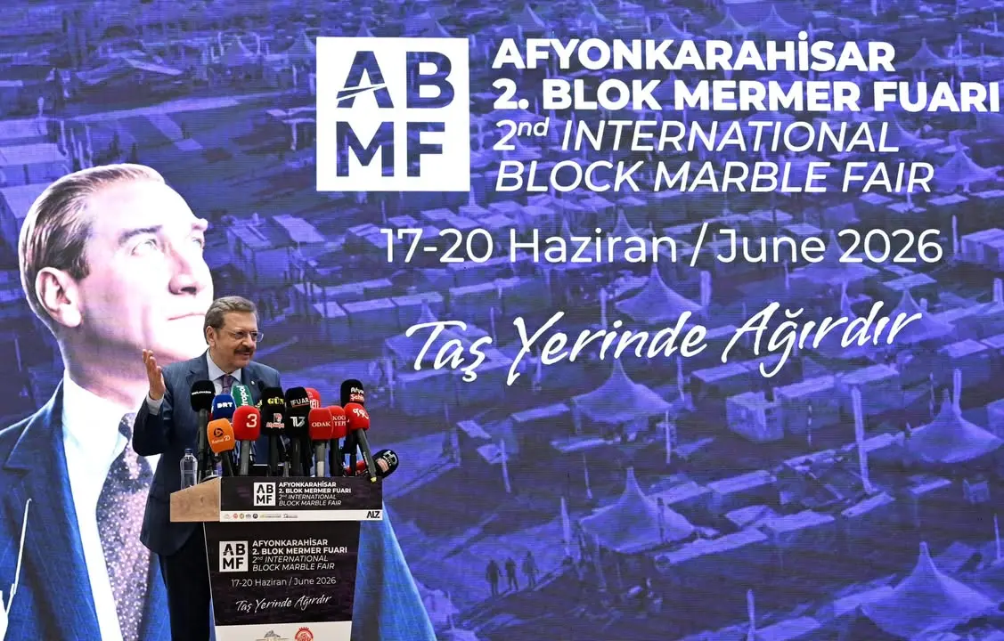 TOBB Başkanı Mustafa Rifat Hisarcıklıoğlu'nun Afyonkarahisar'daki Uluslararası Blok Mermer Fuarı Açılışına Katılımı