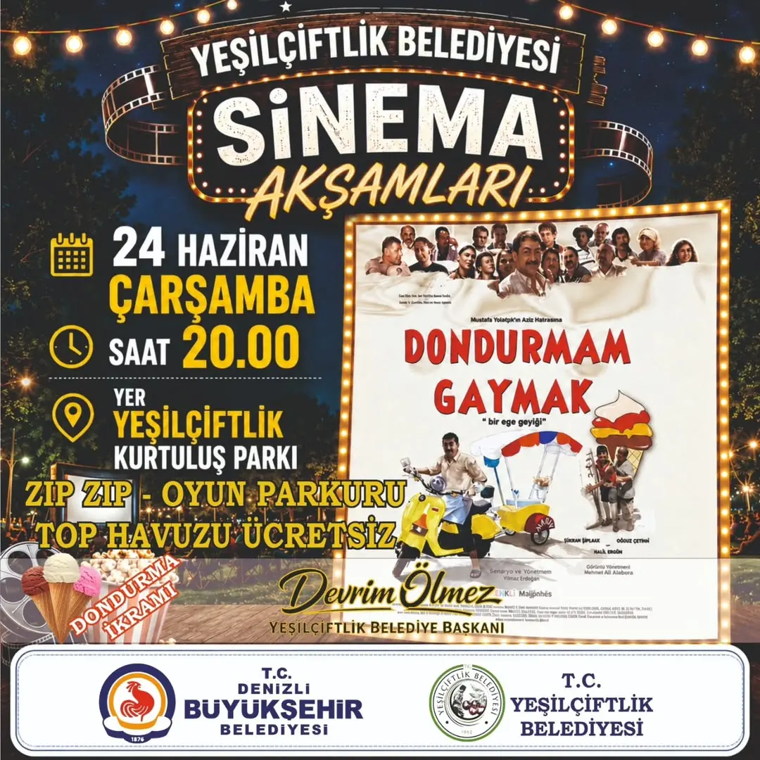 YeşilÇiftlik Belediyesi Film Akşamları Etkinliği