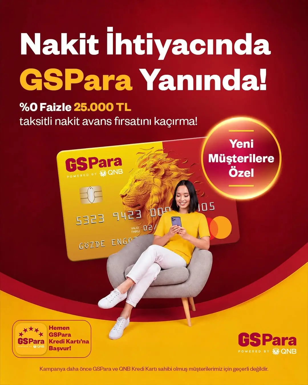 Galatasaray Spor Kulübü GSPara Kampanyası İle Nakit Avans Fırsatı Sunuyor