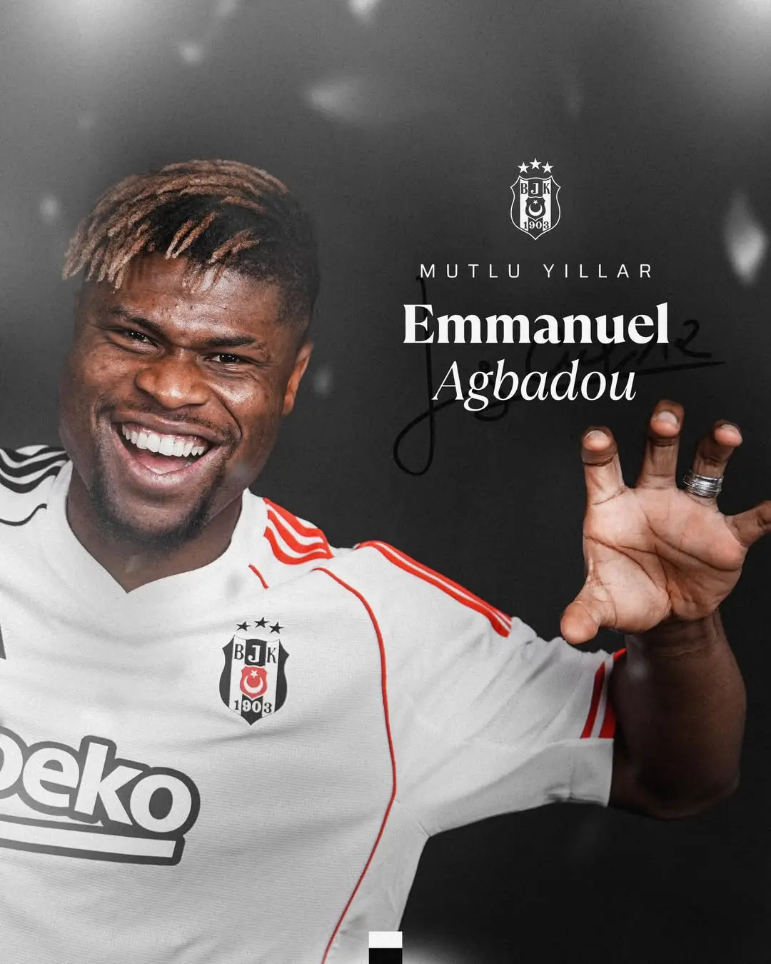 Beşiktaş Futbolcusu Emmanuel Agbadou'nun Doğum Günü Kutlandı