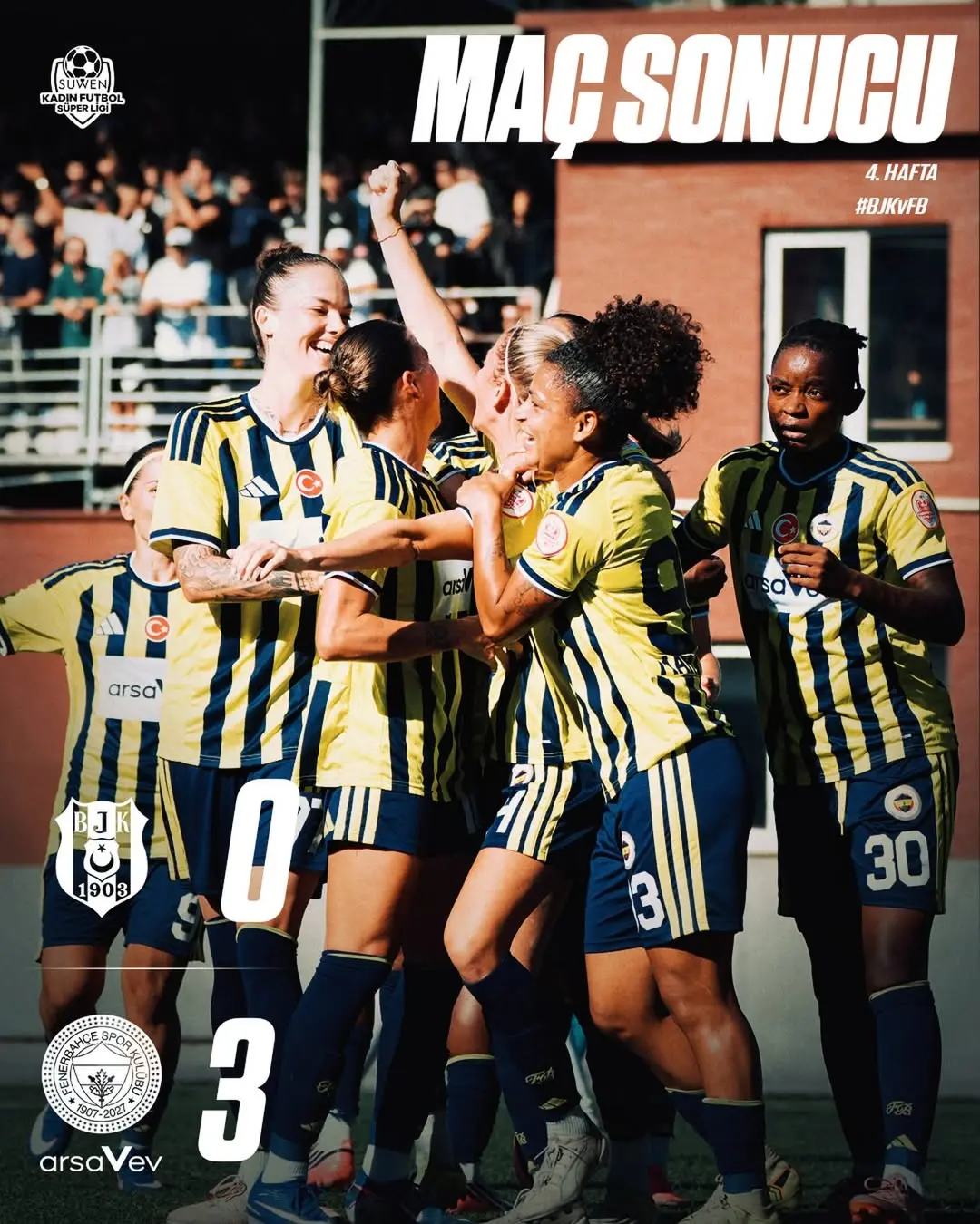 Derbide 3 puanı 3 golle alıyoruz! 💛💙...