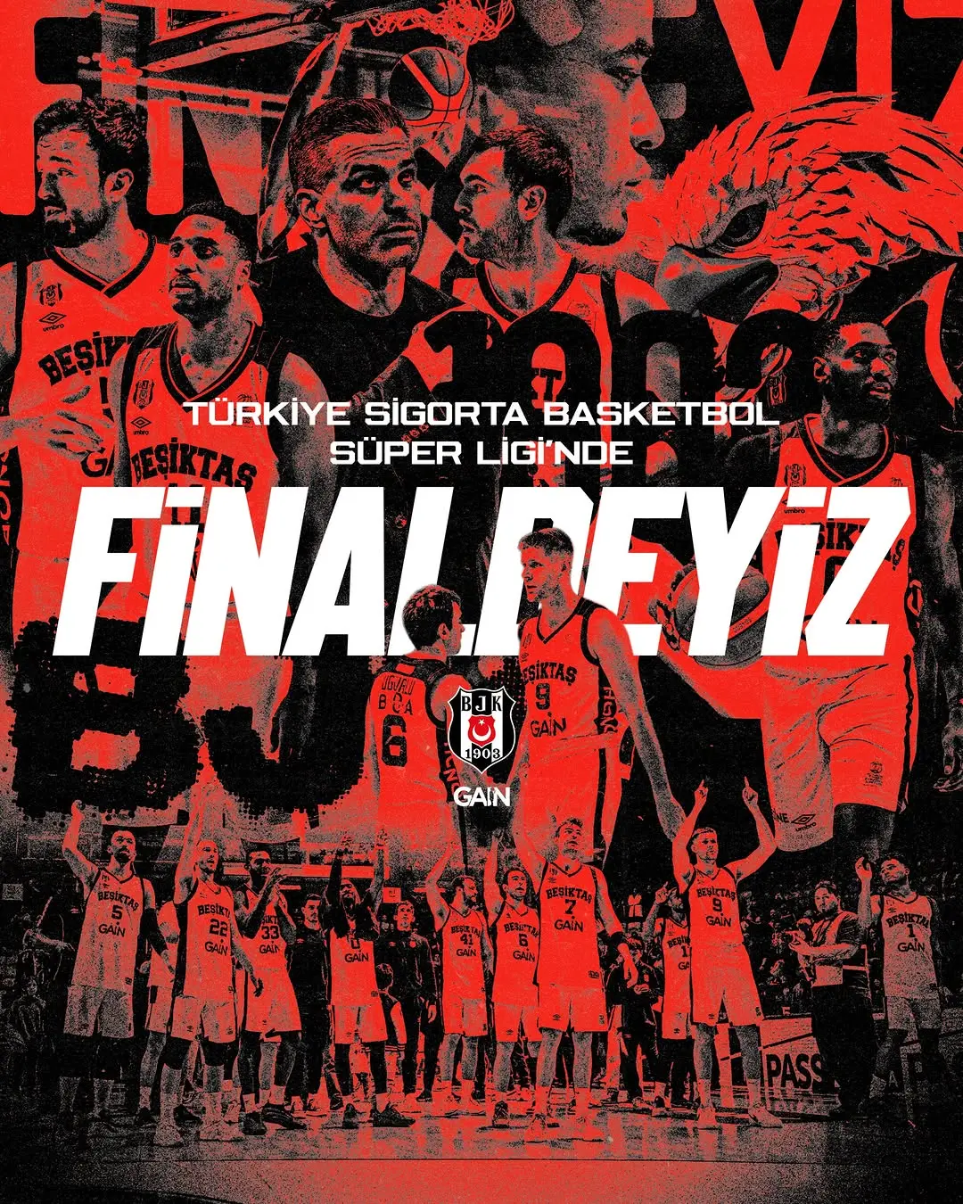Beşiktaş JK Basketbol Takımı Türkiye Sigorta Basketbol Süper Ligi'nde Finalde!