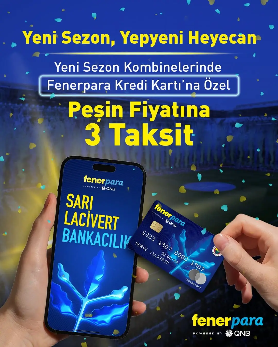 Fenerbahçe Yeni Sezon Kombinelerinde Fenerpara Kredi Kartı'na Özel Taksit Avantajı Sunuyor