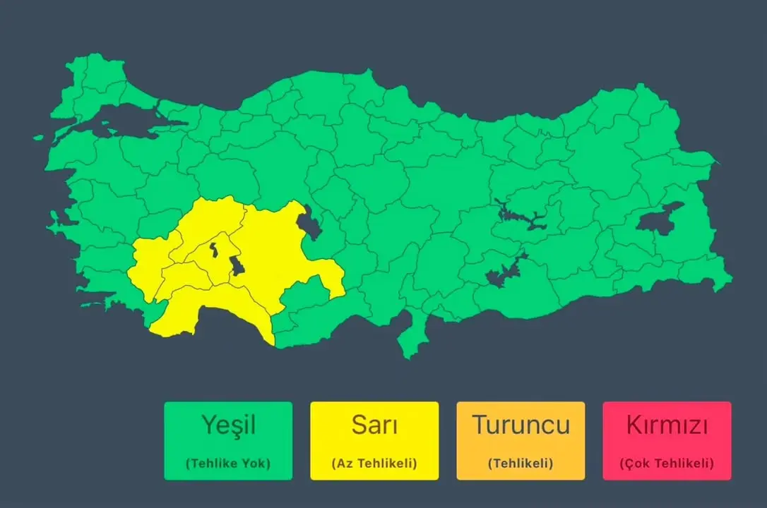 Meteoroloji Genel Müdürlüğü'nden Alınan Son Bilgilere Göre: Pazartesi Günü İçin Hava Durumu Uyarısı