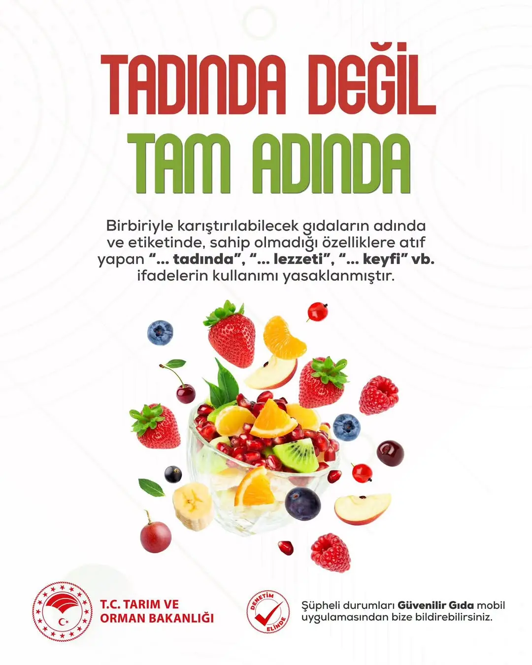Türk Gıda Kodeksi'nde Yanıltıcı Etiketlere Yönelik Düzenleme
