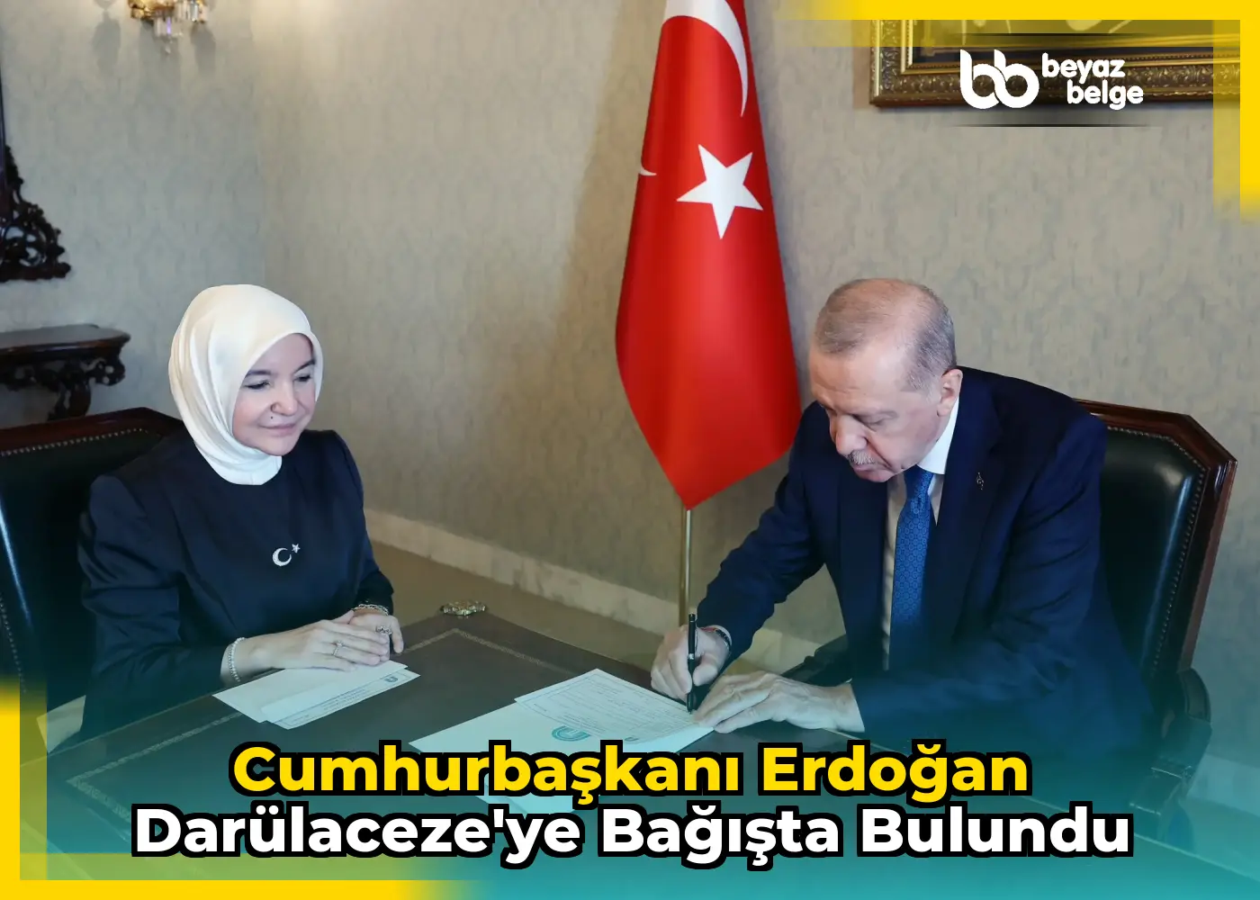 Cumhurbaşkanı Erdoğan Darülaceze'ye bağışta bulundu