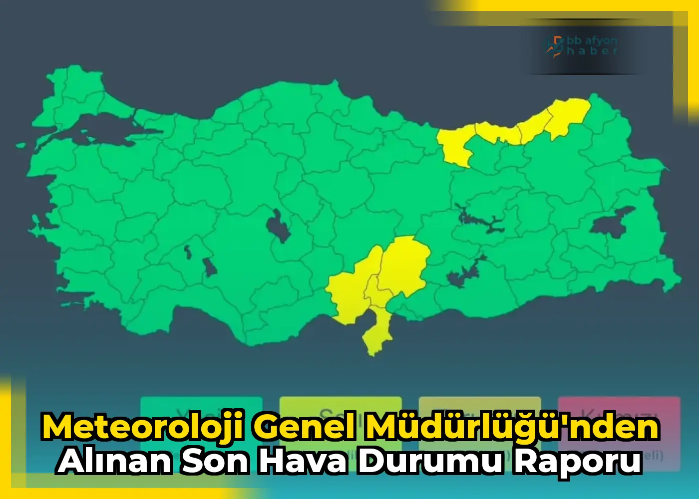 Meteoroloji Genel Müdürlüğü'nden Alınan Son Hava Durumu Raporu