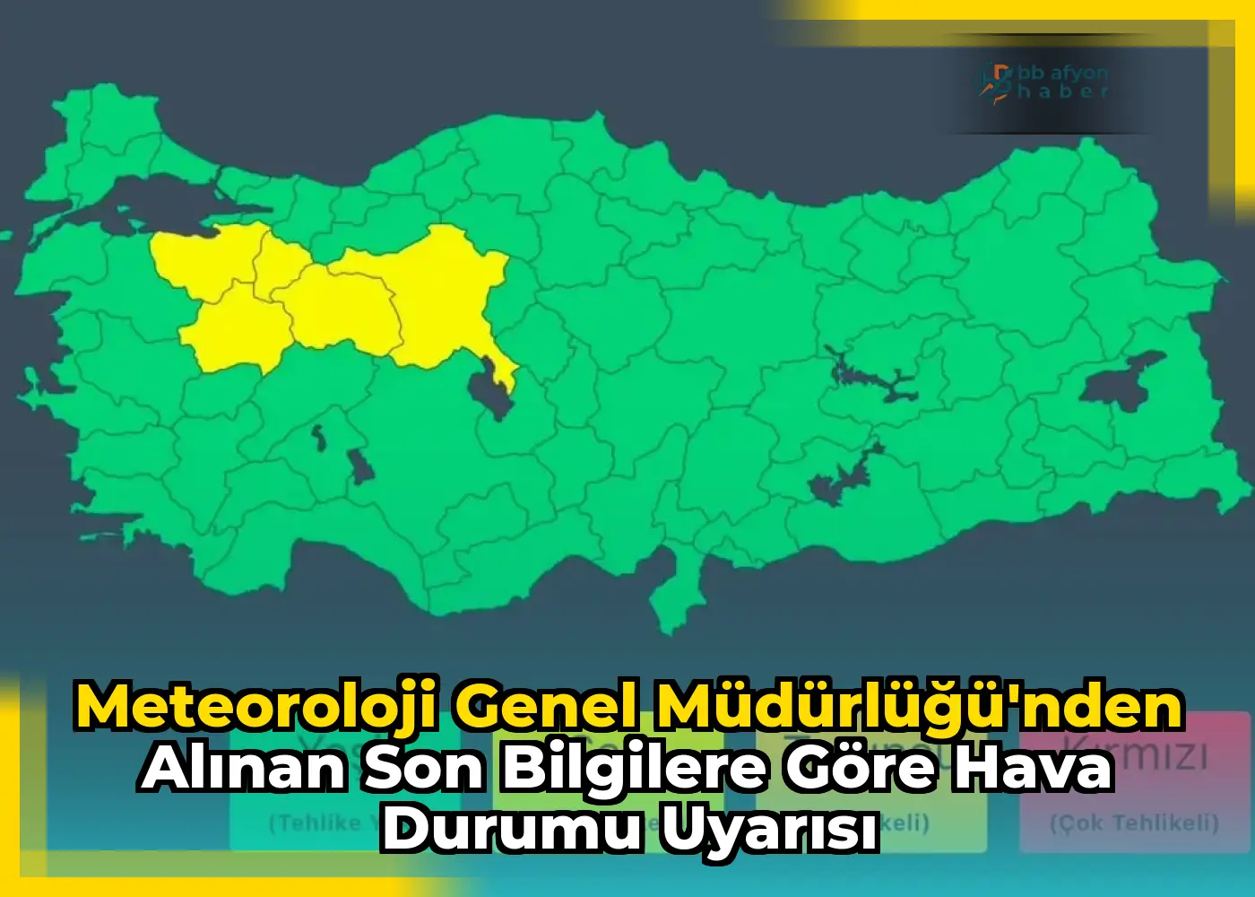 Meteoroloji Genel Müdürlüğü'nden Alınan Son Bilgilere Göre Hava Durumu Uyarısı