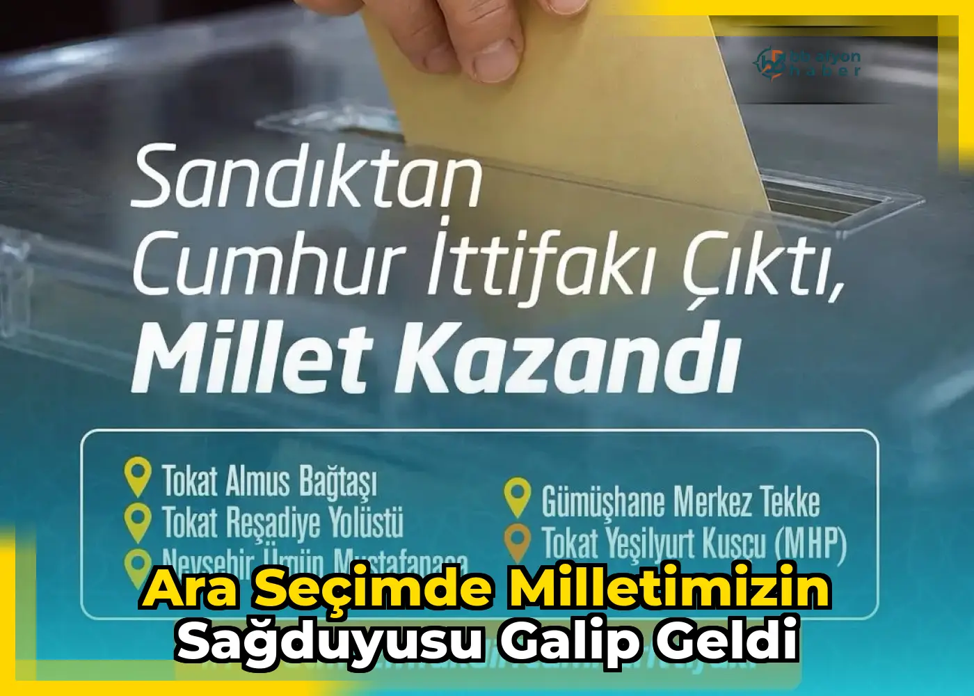 Ara Seçimde Milletimizin Sağduyusu Galip Geldi