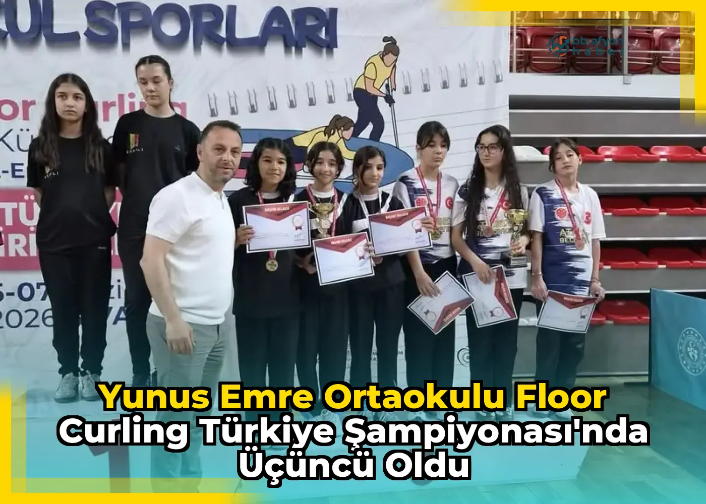 Yunus Emre Ortaokulu Floor Curling Türkiye Şampiyonası'nda Üçüncü Oldu
