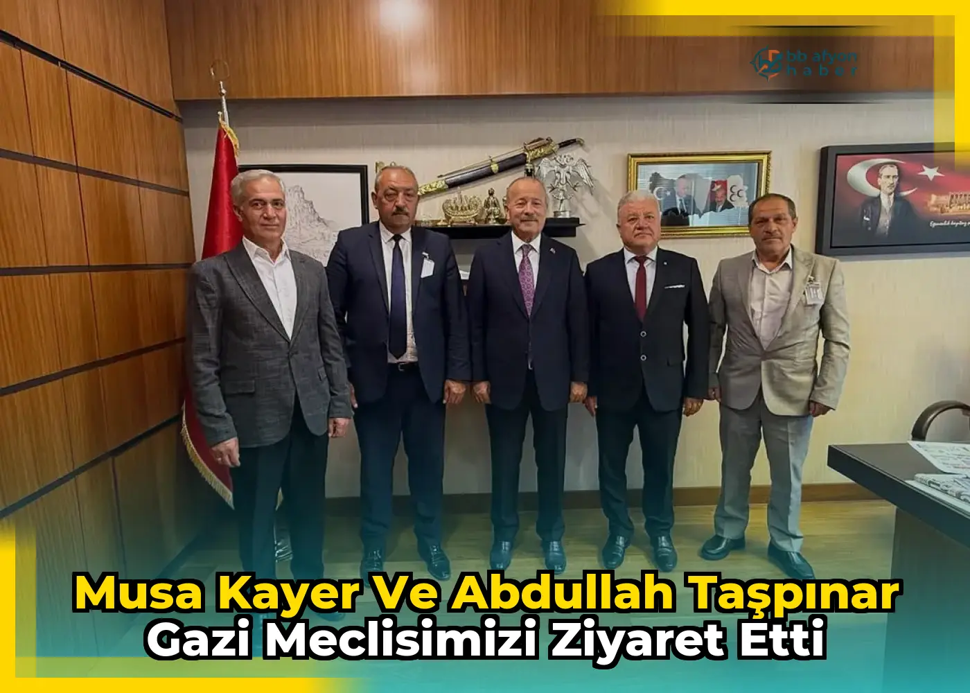Musa Kayer ve Abdullah Taşpınar Gazi Meclisimizi Ziyaret Etti