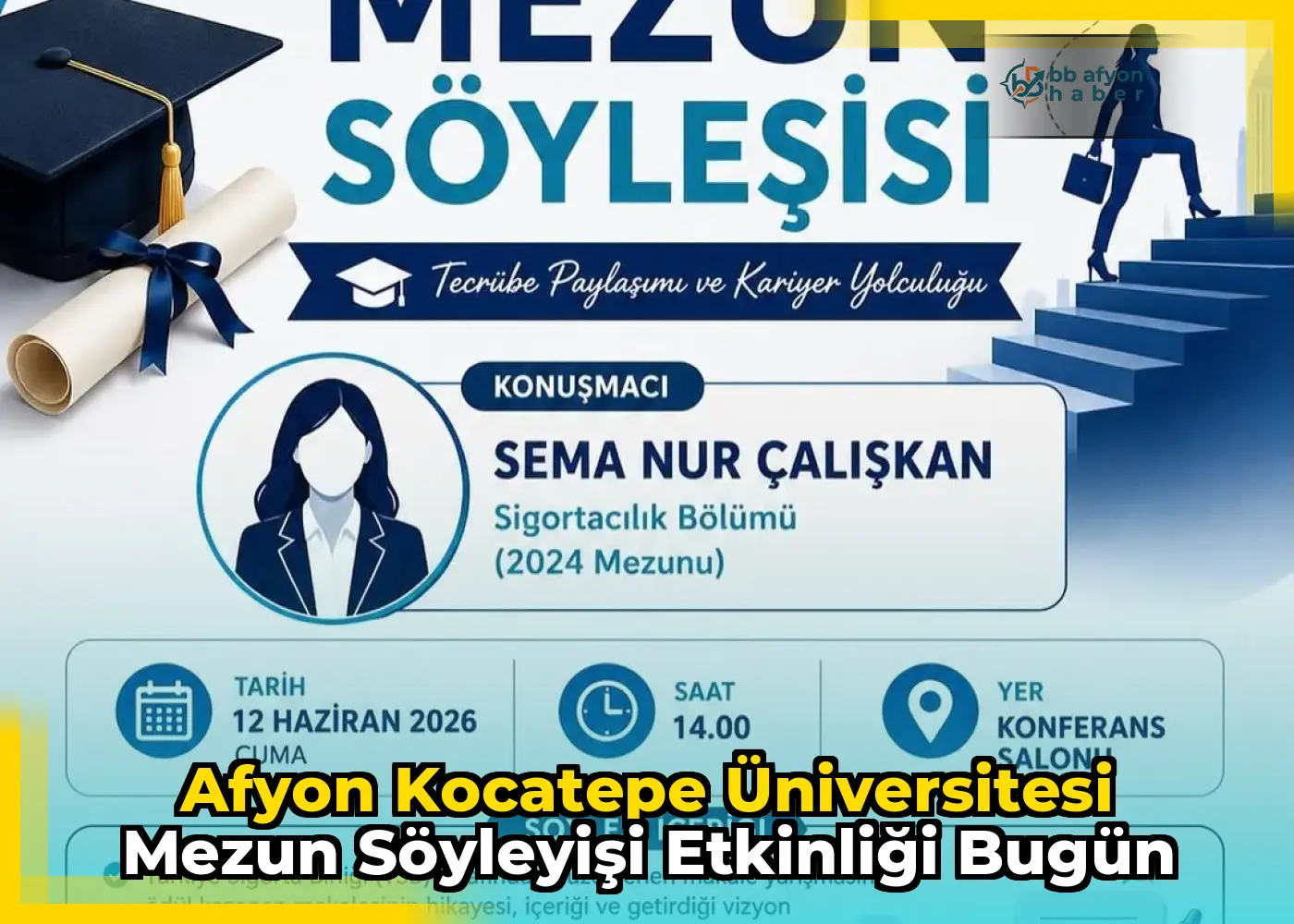 Afyon Kocatepe Üniversitesi Mezun Söyleyişi Etkinliği Bugün