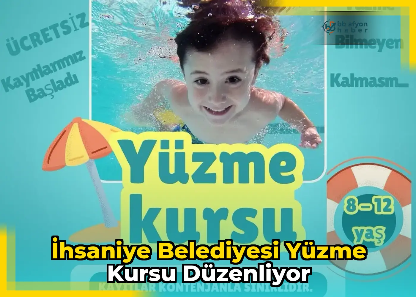 İhsaniye Belediyesi Yüzme Kursu Düzenliyor