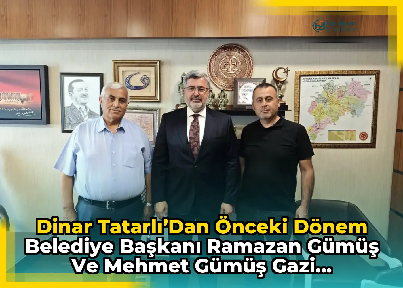 Dinar Tatarlı’dan önceki dönem Belediye Başkanı Ramazan Gümüş ve Mehmet Gümüş Gazi Meclisimizde Misafir Edildi