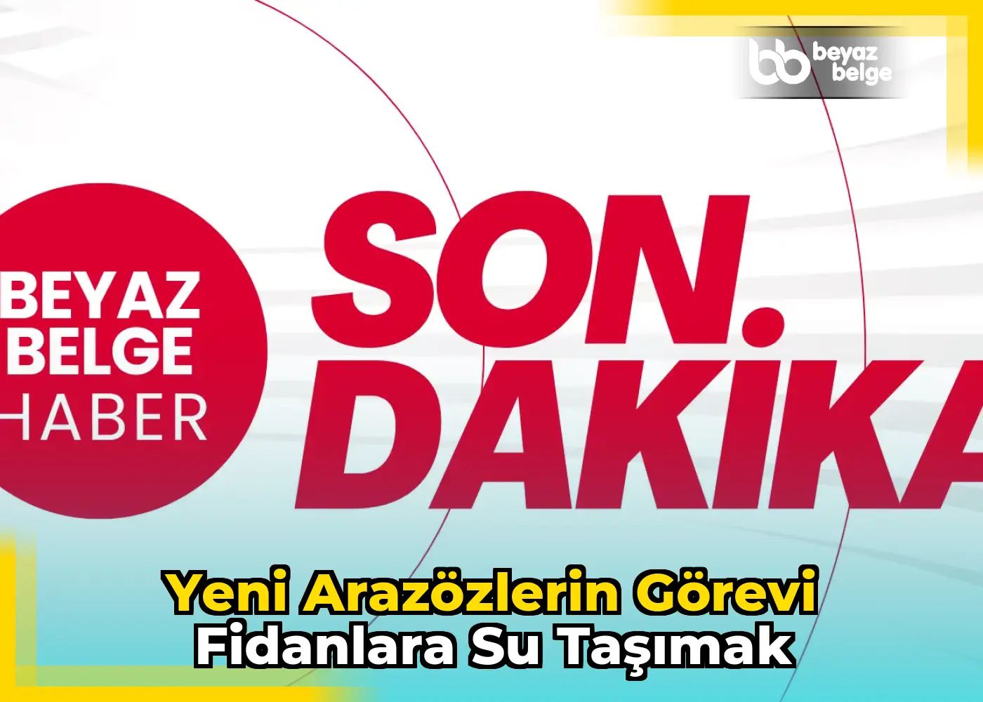 Yeni arazözlerin görevi fidanlara su taşımak