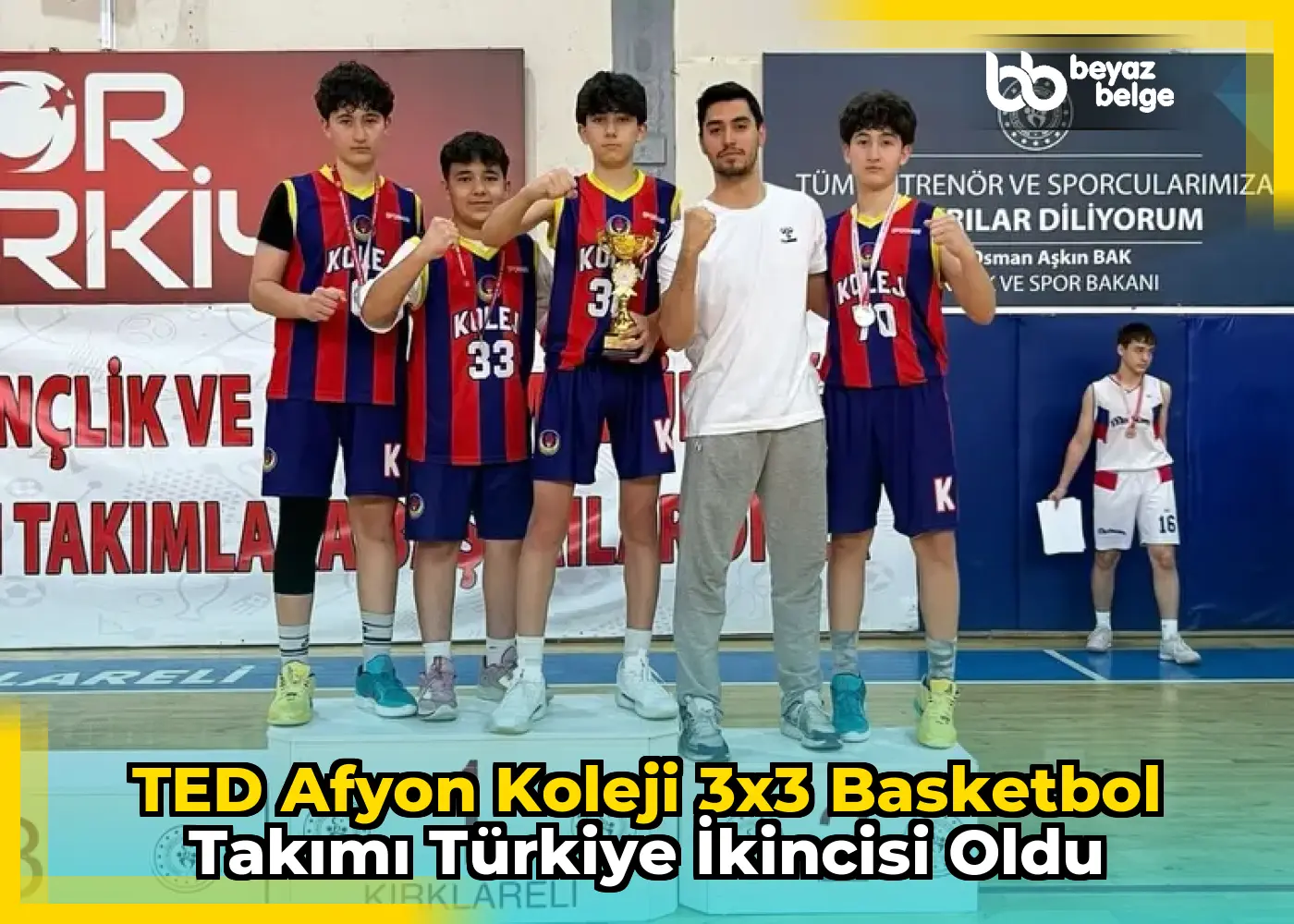 TED Afyon Koleji 3x3 Basketbol Takımı Türkiye İkincisi Oldu