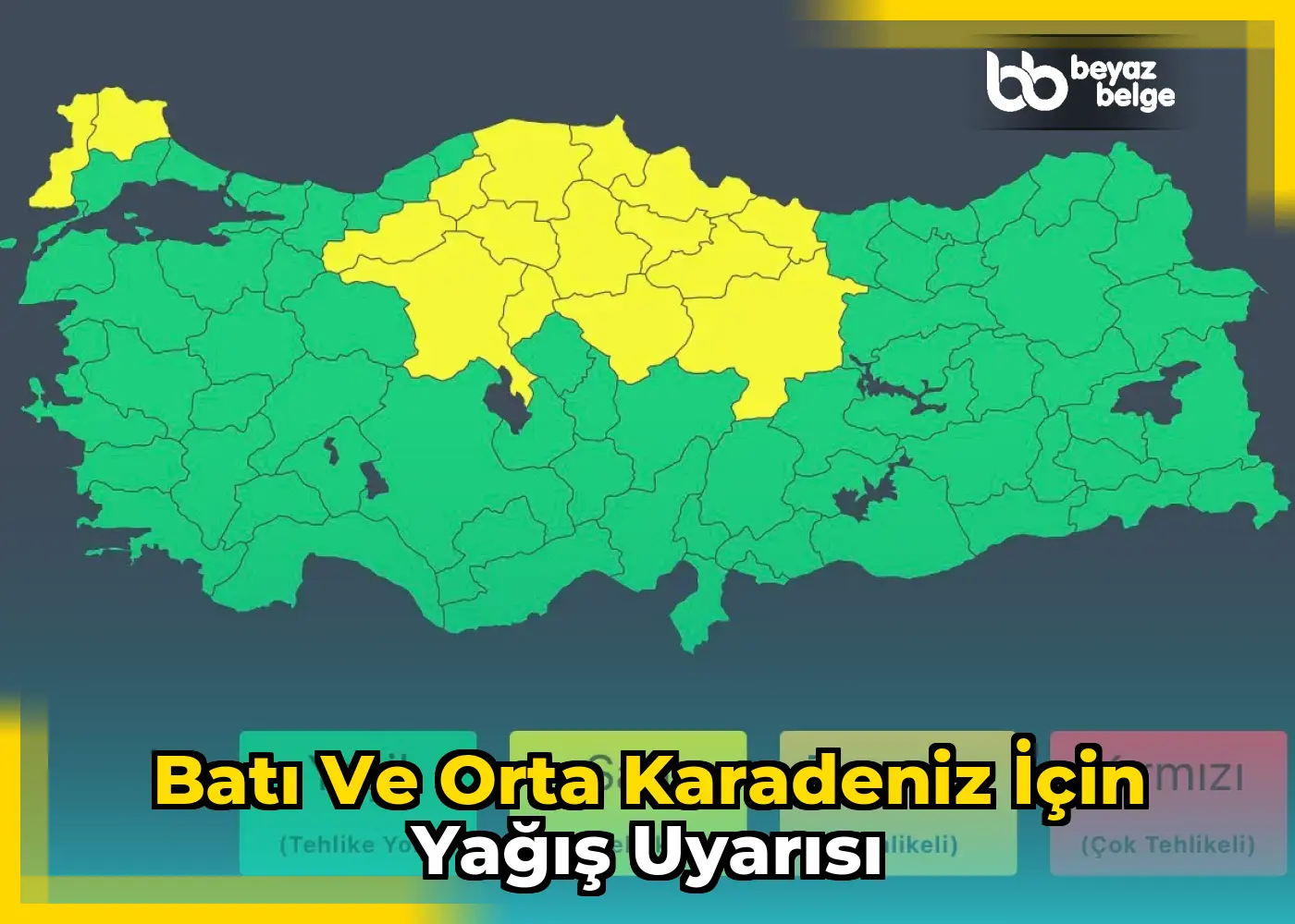 Batı ve Orta Karadeniz için yağış uyarısı