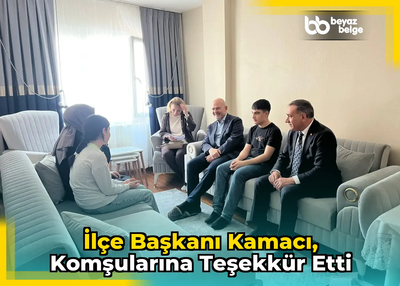 İlçe Başkanı Kamacı, komşularına teşekkür etti