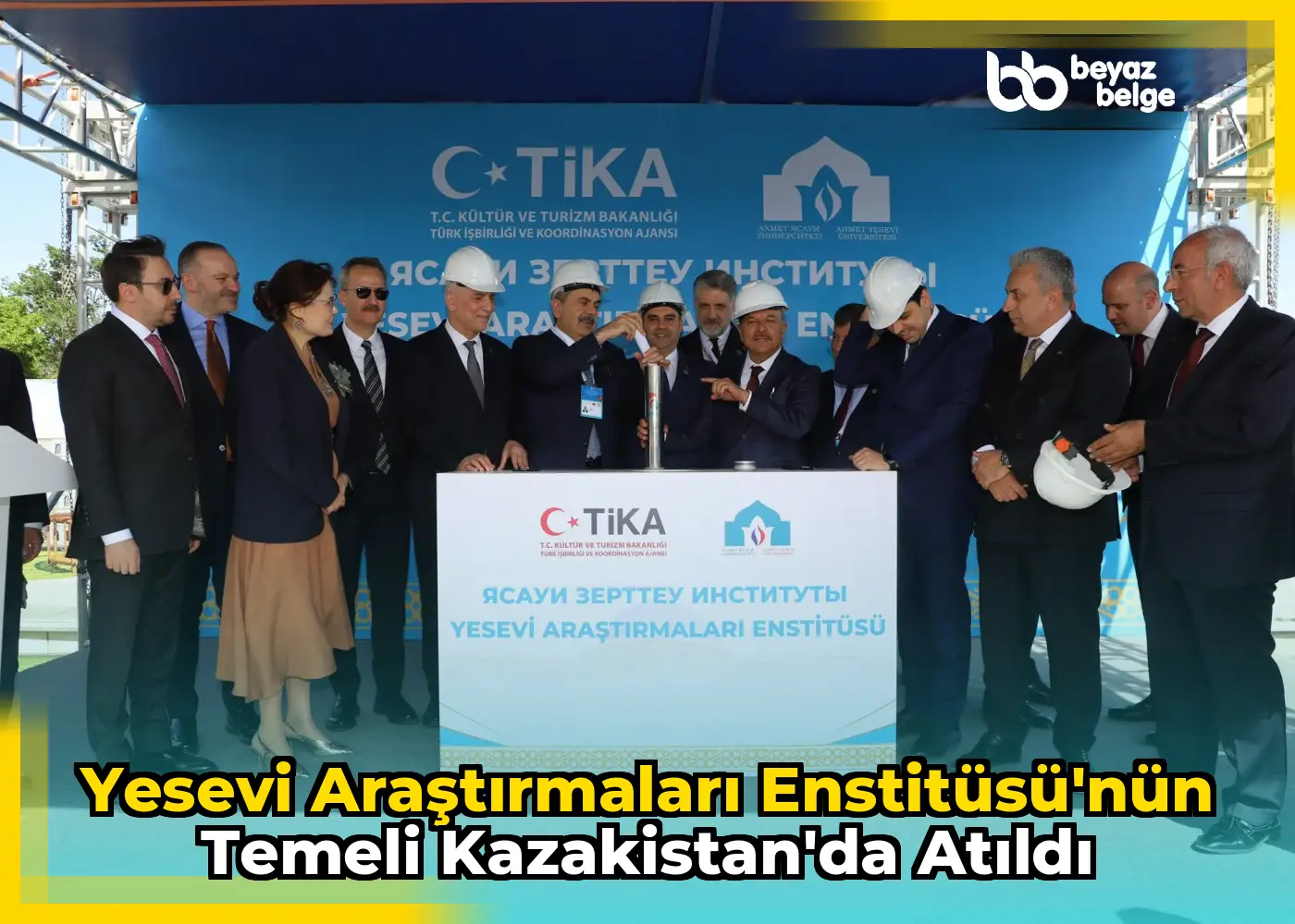 Yesevi Araştırmaları Enstitüsü'nün Temeli Kazakistan'da Atıldı