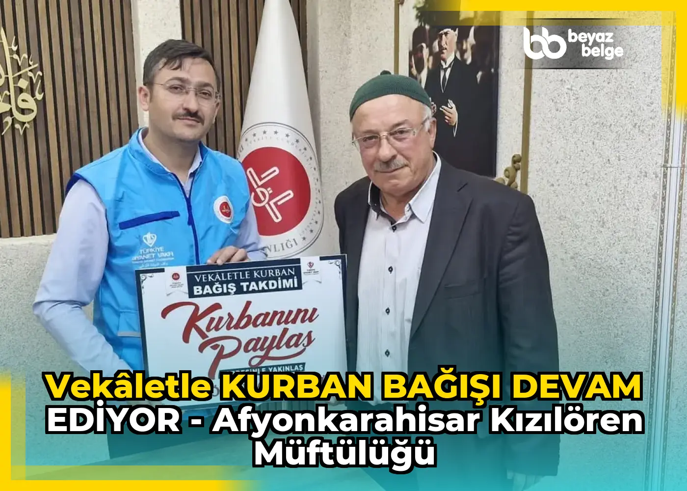 VEKÂLETLE KURBAN BAĞIŞI DEVAM EDİYOR - Afyonkarahisar Kızılören Müftülüğü
