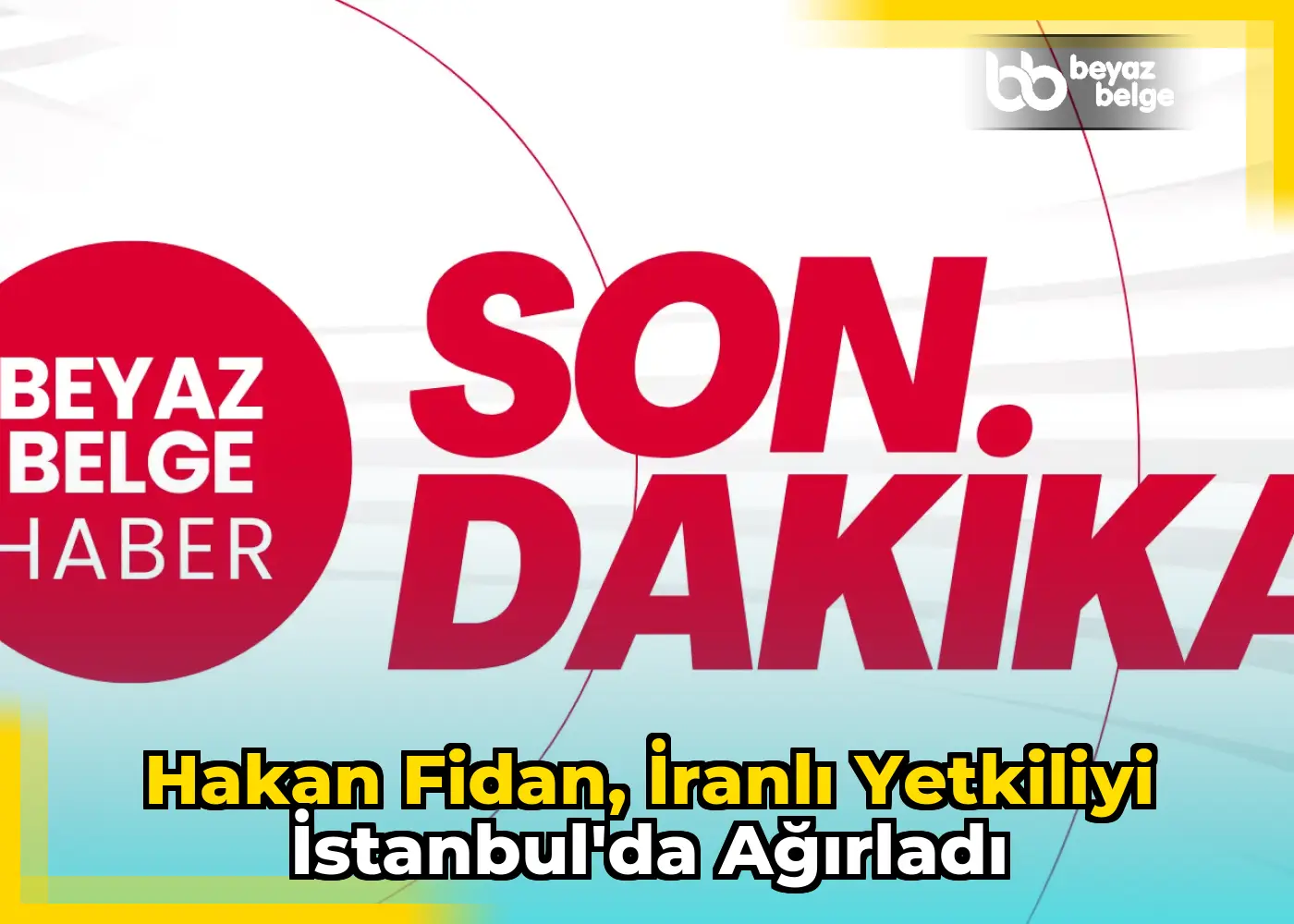 Hakan Fidan, İranlı yetkiliyi İstanbul'da ağırladı