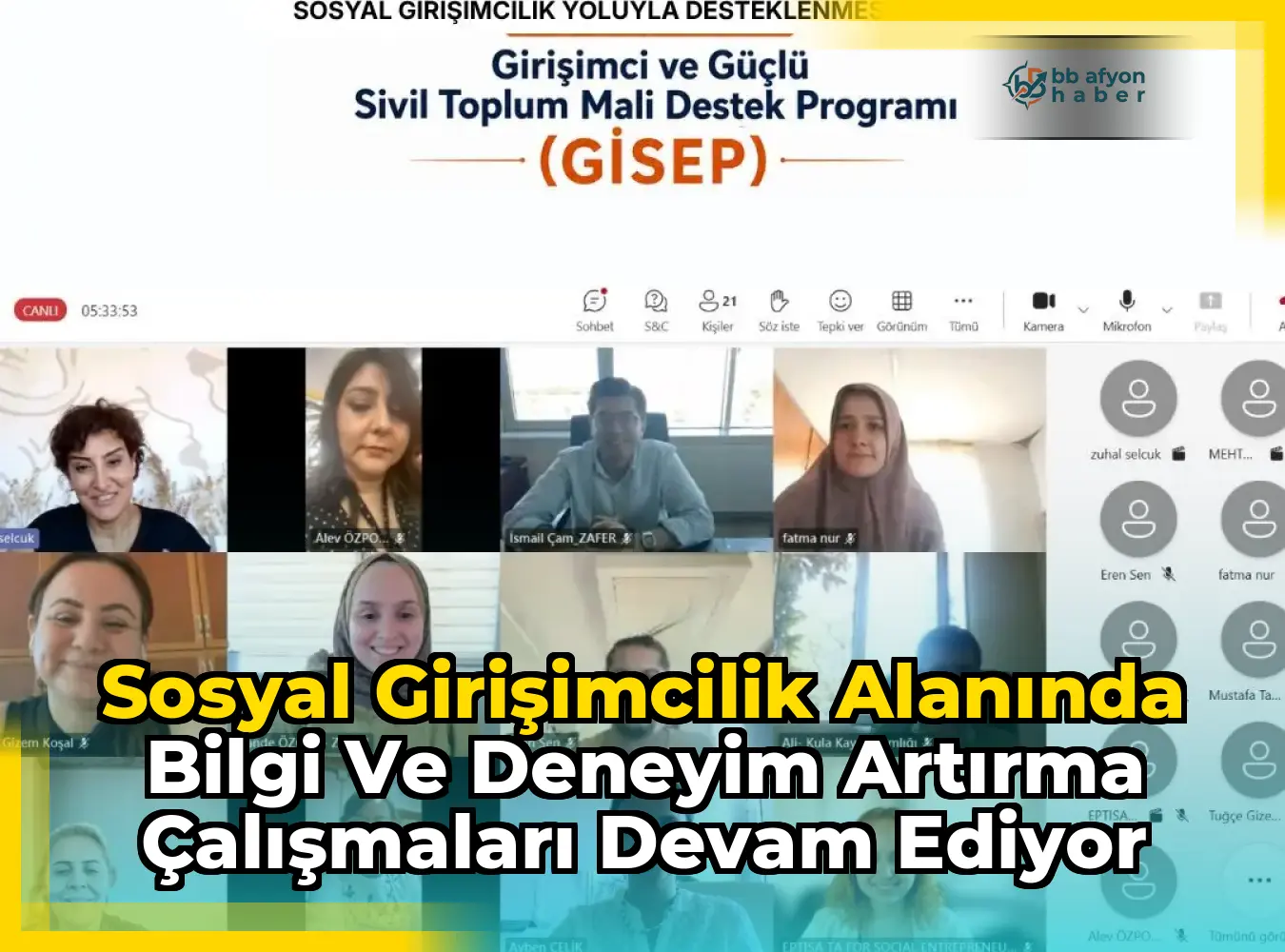 Sosyal Girişimcilik Alanında Bilgi ve Deneyim Artırma Çalışmaları Devam Ediyor