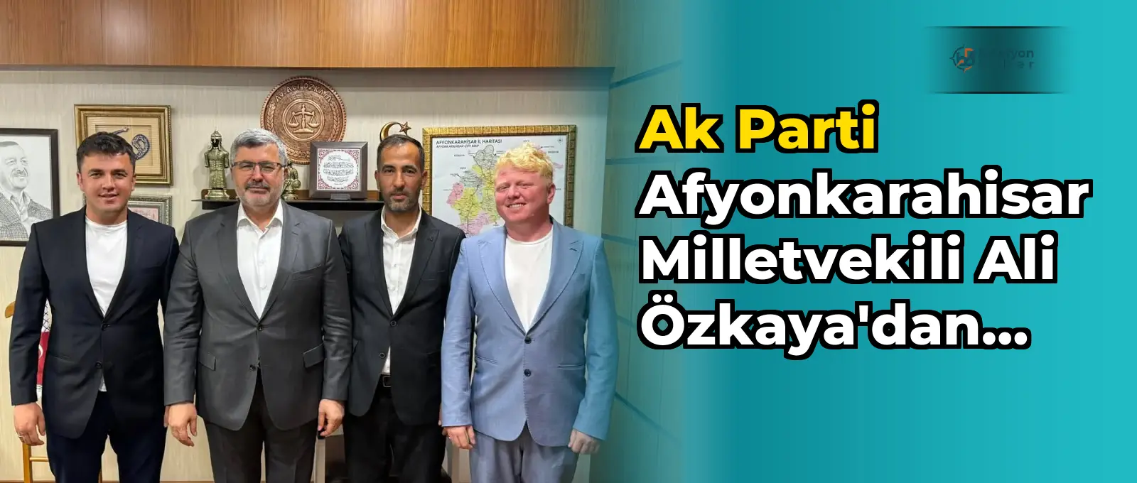 Ak Parti Afyonkarahisar Milletvekili Ali Özkaya'dan Önemli Ziyaret: Sinanpaşa Güney Belediye Başkanı Ali Baran ve Heyeti Gazi Meclis'te Ağırlandı