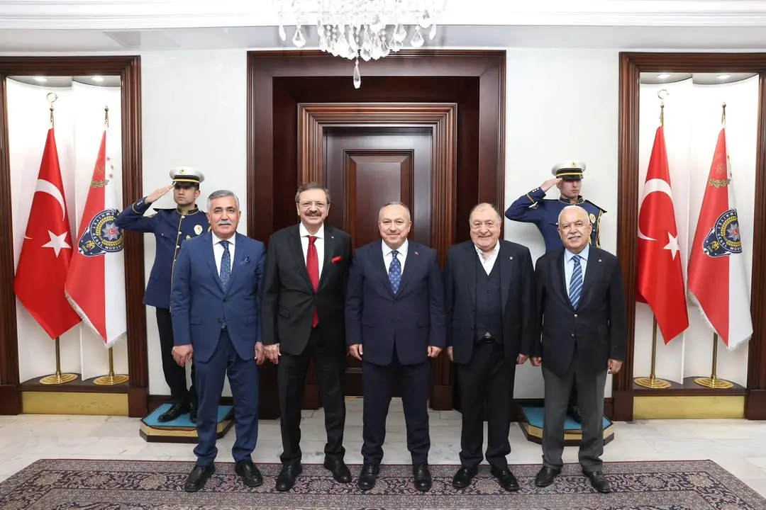 TOBB Başkanı Mustafa Rifat Hisarcıklıoğlu, Emniyet Genel Müdürü Ali Fidan'ı Ziyaret Etti