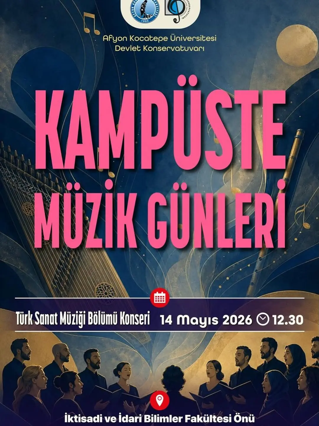 Afyon Kocatepe Üniversitesi Türk Sanat Müziği Bölümü Konseri Düzenliyor